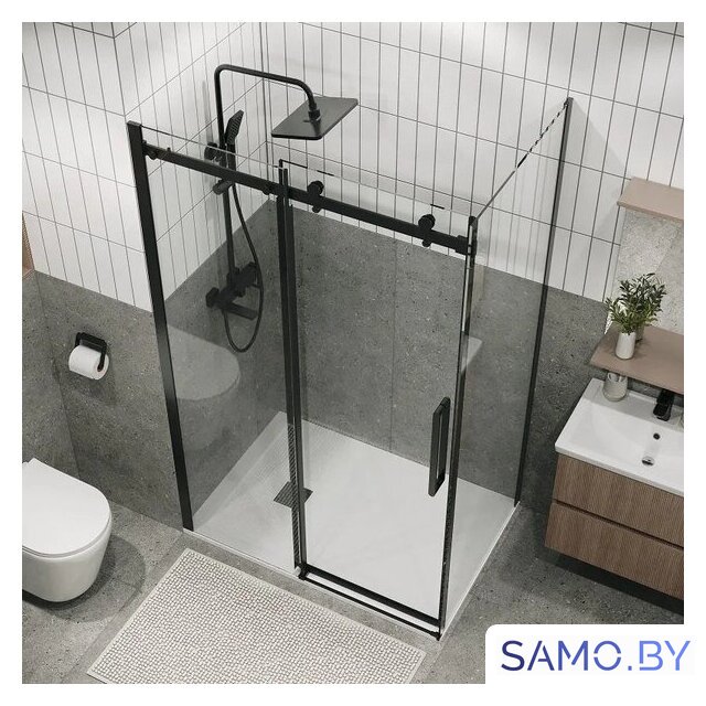 Душевой уголок Grossman Classic 100x70x195 120.K33.04.1070.21.00 (черный матовый/стекло прозрачное) - Изображение №9 — Интернет-магазин samo.by