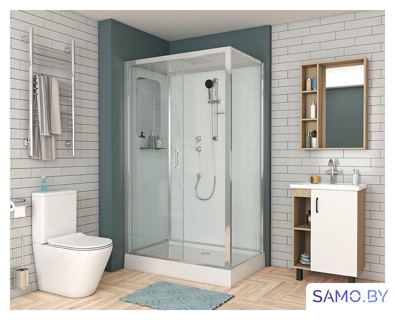 Душевая кабина Niagara NG- 6012-01QL 120x80x210 (прозрачное стекло) - Изображение №2 — Интернет-магазин samo.by