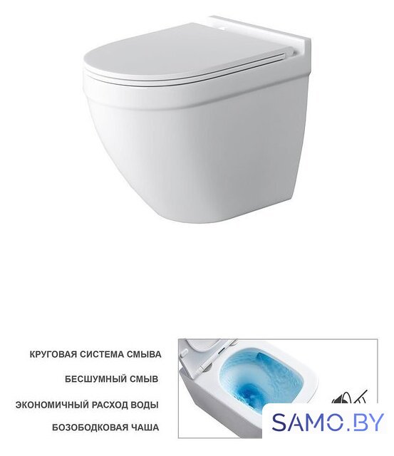 Унитаз подвесной Grossman GR-4483SQ - Изображение №8 — Интернет-магазин samo.by