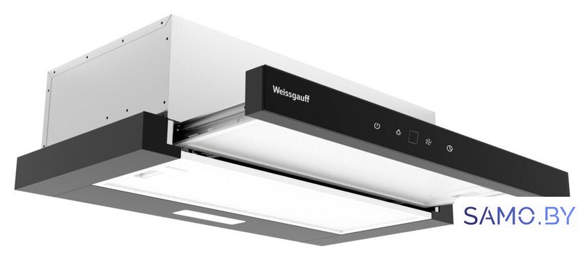 Кухонная вытяжка Weissgauff TEL 600 2M Touch Black Glass - Изображение №1 — Интернет-магазин samo.by