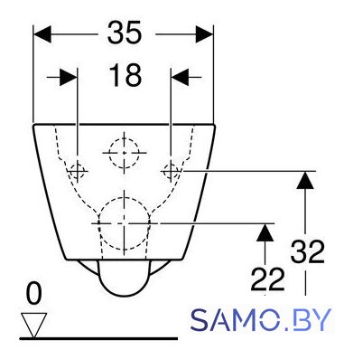 Унитаз Geberit Smyle Square 500.208.01.1 - Изображение №3 — Интернет-магазин samo.by