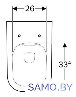 Унитаз Geberit Smyle Square 500.208.01.1 - Изображение №2 — Интернет-магазин samo.by