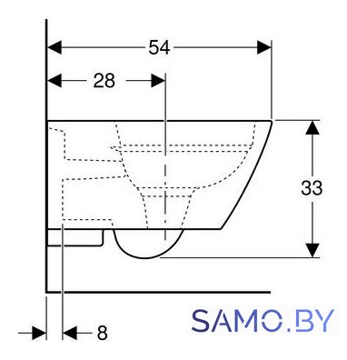 Унитаз Geberit Smyle Square 500.208.01.1 - Изображение №4 — Интернет-магазин samo.by