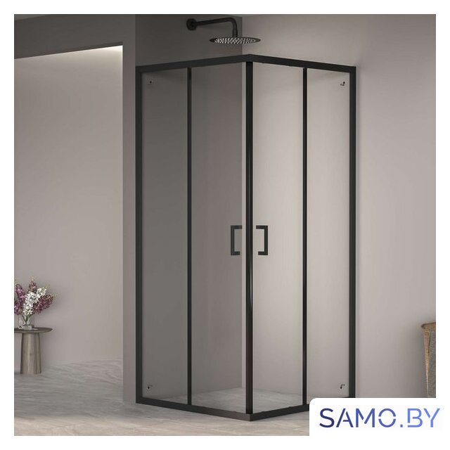 Душевой уголок RGW PA-030B 3508103088-14 80x80 (черный/прозрачное стекло) - Изображение №1 — Интернет-магазин samo.by