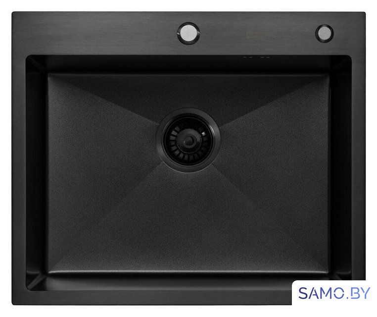 Кухонная мойка ARFEKA ECO AR мойка 600*500, коландер F, дозатор BLACK DECOR VOLCANIC - Изображение №4 — Интернет-магазин samo.by