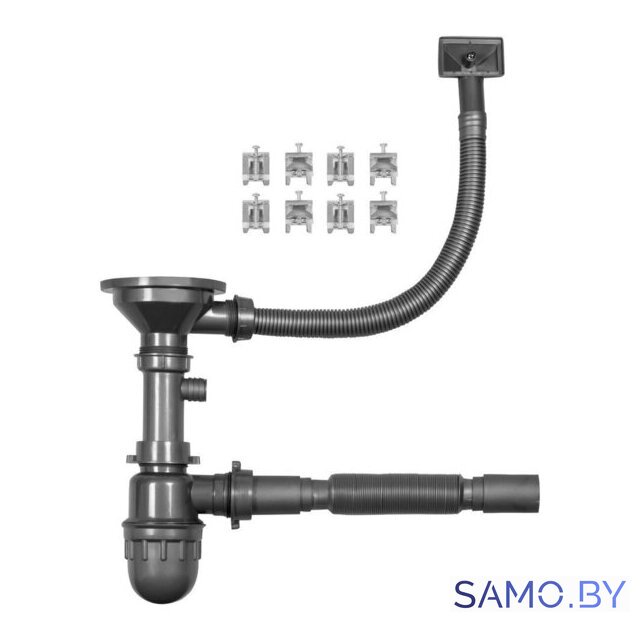 Кухонная мойка ARFEKA Eco AR 500*500 Black PVD Nano Decor - Изображение №6 — Интернет-магазин samo.by