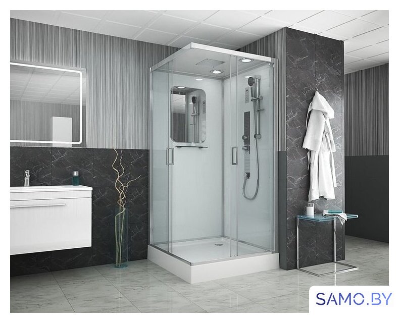 Душевая кабина Niagara NG-6001-01GQ 90x90x210 (прозрачное стекло) - Изображение №2 — Интернет-магазин samo.by