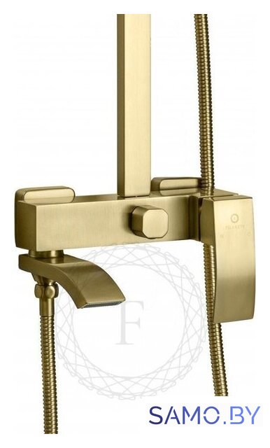 Душевая система  Filarete Waterfall FL2010 (матовое золото) - Изображение №3 — Интернет-магазин samo.by