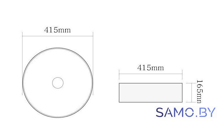Умывальник SantiLine SL-1057MB - Изображение №2 — Интернет-магазин samo.by