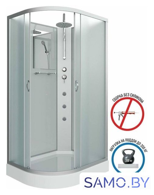 Душевая кабина Niagara NG-3312-14RBKTG 120x80x200 - Изображение №3 — Интернет-магазин samo.by
