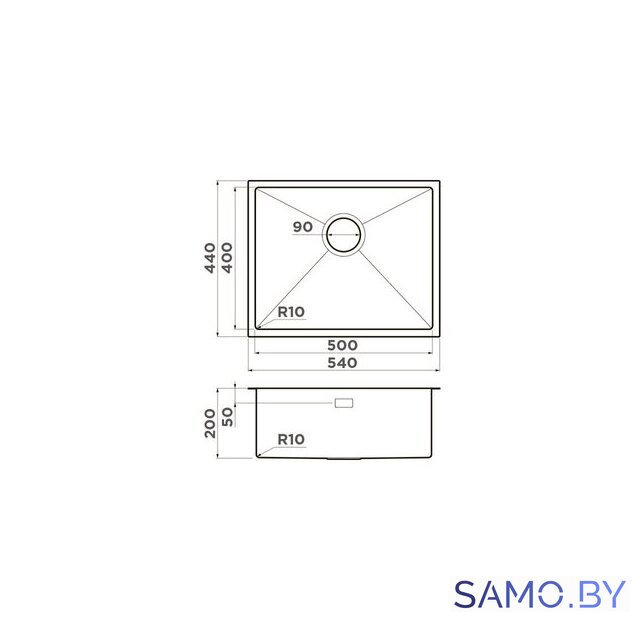 Кухонная мойка Omoikiri Taki 54-U/IF GB (графит) - Изображение №5 — Интернет-магазин samo.by