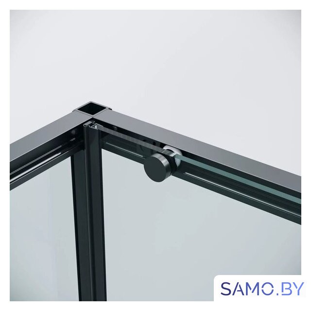 Душевая стенка Grossman Galaxy 90x195 200.K33.01.90.21.00 (черный матовый/стекло прозрачное) - Изображение №3 — Интернет-магазин samo.by