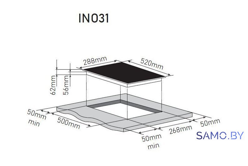 Варочная панель ZorG INO31 white - Изображение №7 — Интернет-магазин samo.by