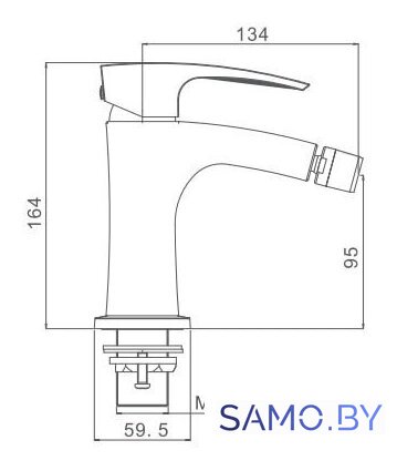 Смеситель Gappo G5007-6 - Изображение №2 — Интернет-магазин samo.by