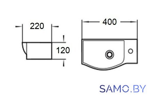 Умывальник WeltWasser AISBACH 7940 GL-WT R - Изображение №2 — Интернет-магазин samo.by