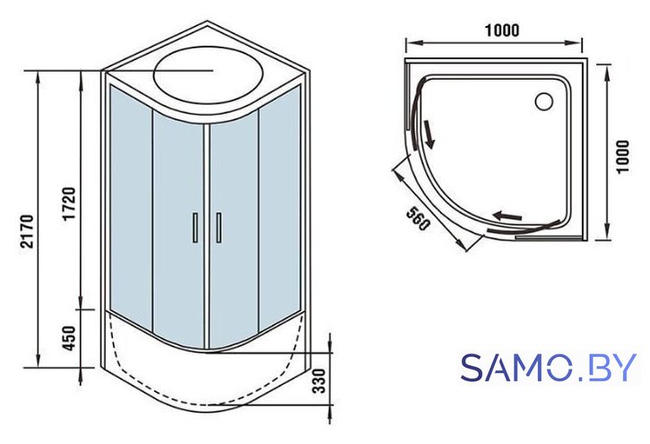 Душевая кабина WeltWasser WW500 Halle 1004 - Изображение №21 — Интернет-магазин samo.by