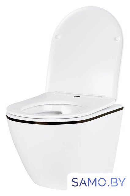 Унитаз подвесной Roxen Antares Black в комплекте с инсталляцией StounFix Dual Fresh 6 в 1 964671 (кнопка: белый глянец) - Изображение №9 — Интернет-магазин samo.by