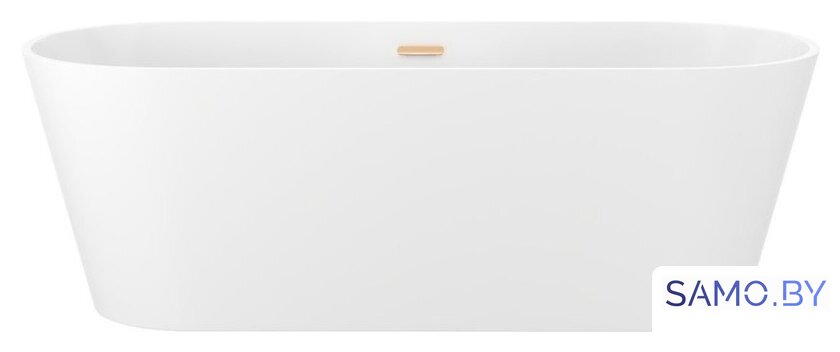 Ванна Wellsee Shell 170x75 28170304R (отдельностоящая ванна белый глянец, экран, ножки, сифон-автомат золото) - Изображение №1 — Интернет-магазин samo.by