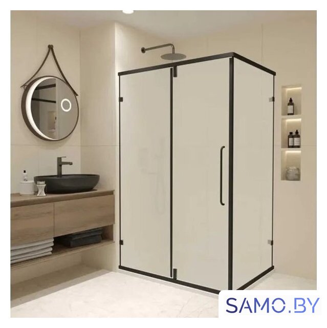Душевой уголок RGW CL-046B 350904698-24 (черный/матовое стекло) - Изображение №1 — Интернет-магазин samo.by