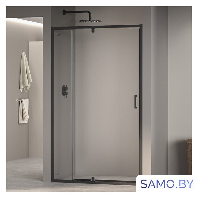 Душевая дверь RGW PA-008-B 350800889-14 80 (черный/прозрачное стекло) - Изображение №1 — Интернет-магазин samo.by