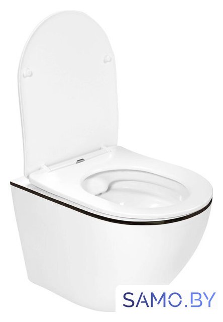 Унитаз подвесной Roxen Antares Black в комплекте с инсталляцией StounFix Dual Fresh 6 в 1 964670 (кнопка: хром матовый) - Изображение №7 — Интернет-магазин samo.by
