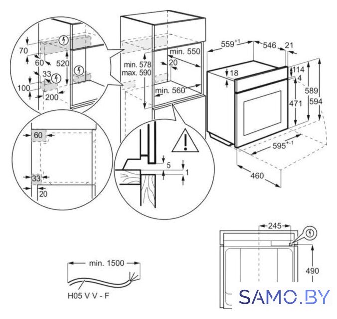 Электрический духовой шкаф Electrolux EOF5F50BV - Изображение №14 — Интернет-магазин samo.by
