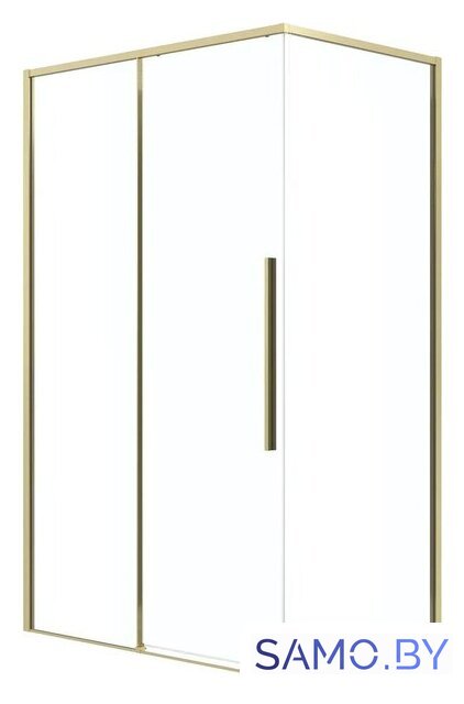 Душевой уголок Grossman Galaxy 120x80x195 120.K33.01.1280.32.00 (золото сатин/прозрачное стекло) - Изображение №1 — Интернет-магазин samo.by