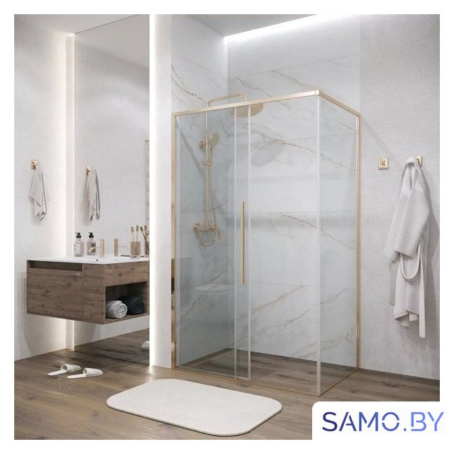 Душевой уголок Grossman Galaxy 120x80x195 120.K33.01.1280.32.00 (золото сатин/прозрачное стекло) - Изображение №17 — Интернет-магазин samo.by