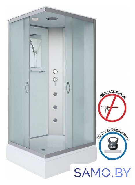 Душевая кабина Niagara NG-33984-14QG 90x80 (матовое стекло) - Изображение №2 — Интернет-магазин samo.by