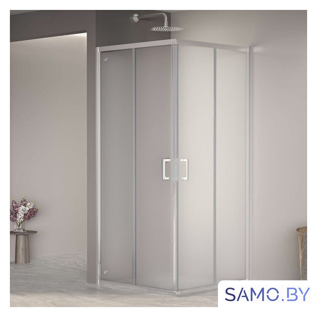 Душевой уголок RGW PA-030 3508103088-21 80x80 (хром/матовое-сатинат стекло) - Изображение №1 — Интернет-магазин samo.by