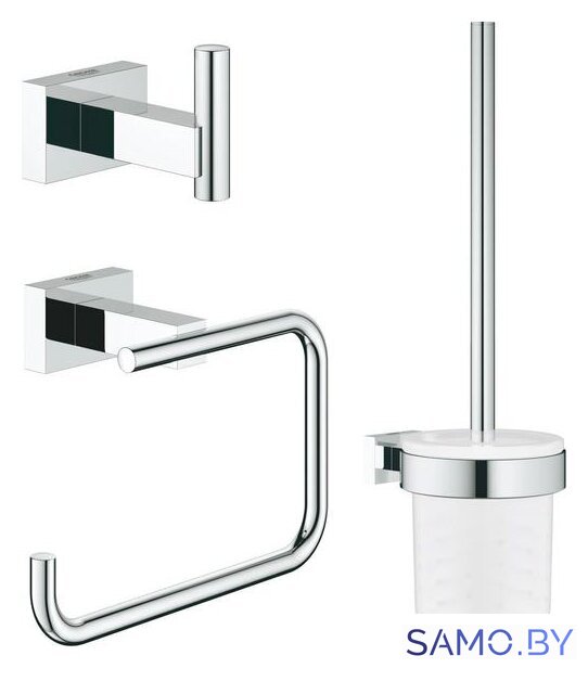 Набор для туалета Grohe Essentials Cube 40757001 (хром) - Изображение №1 — Интернет-магазин samo.by