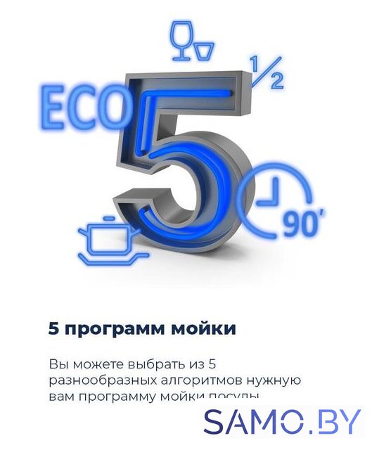 Отдельностоящая посудомоечная машина MAUNFELD MWF12S - Изображение №23 — Интернет-магазин samo.by