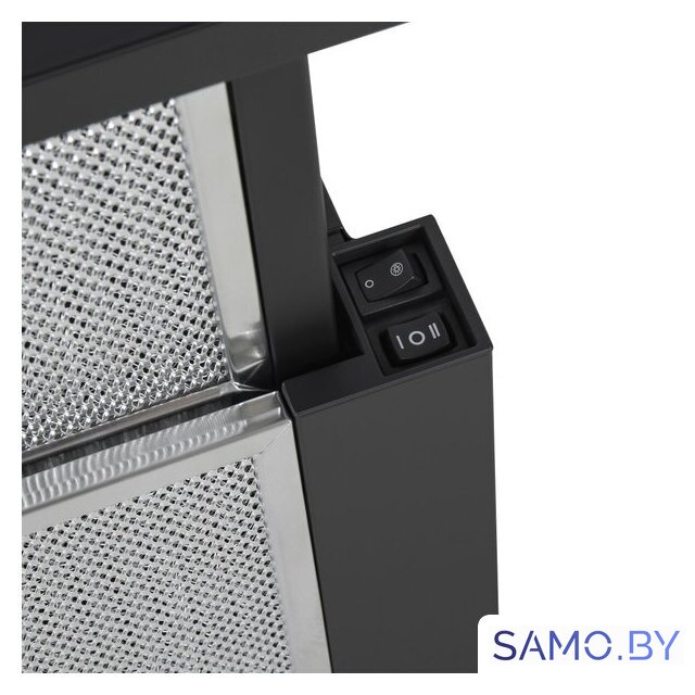 Кухонная вытяжка HOMSair Flat 60 Glass (черный) - Изображение №5 — Интернет-магазин samo.by