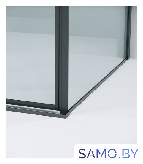 Душевая стенка Grossman Galaxy 80x195 200.K33.01.80.42.00 (графит сатинстекло прозрачное) - Изображение №4 — Интернет-магазин samo.by