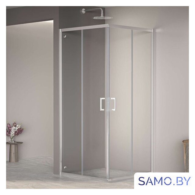 Душевой уголок RGW PA-030 3508103088-11 80x80 (хром/прозрачное стекло) - Изображение №1 — Интернет-магазин samo.by