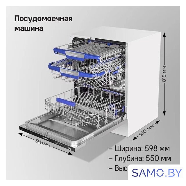 Встраиваемая посудомоечная машина MAUNFELD MLP-12IMROI - Изображение №23 — Интернет-магазин samo.by