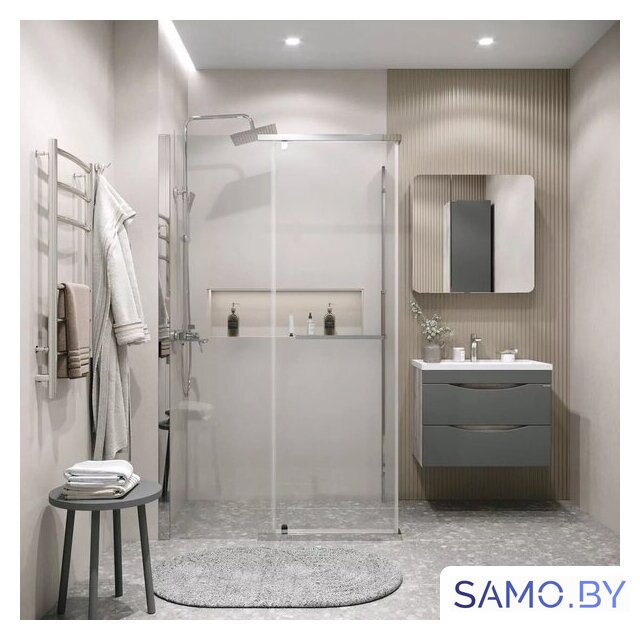 Душевой уголок Grossman Pragma 100x80x195 120.K33.03.1080.10.00 (хром/прозрачное стекло) - Изображение №8 — Интернет-магазин samo.by