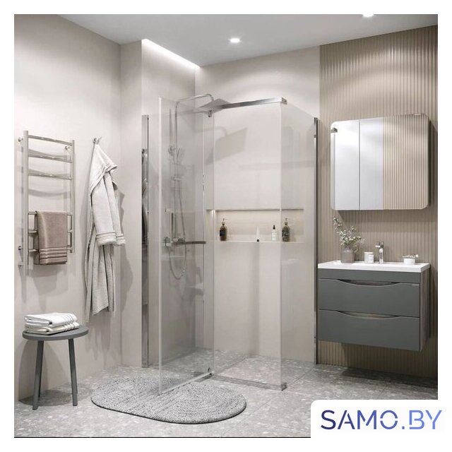 Душевой уголок Grossman Pragma 100x80x195 120.K33.03.1080.10.00 (хром/прозрачное стекло) - Изображение №9 — Интернет-магазин samo.by