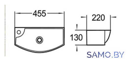 Умывальник WeltWasser AISBACH 7946 GL-WT L - Изображение №2 — Интернет-магазин samo.by