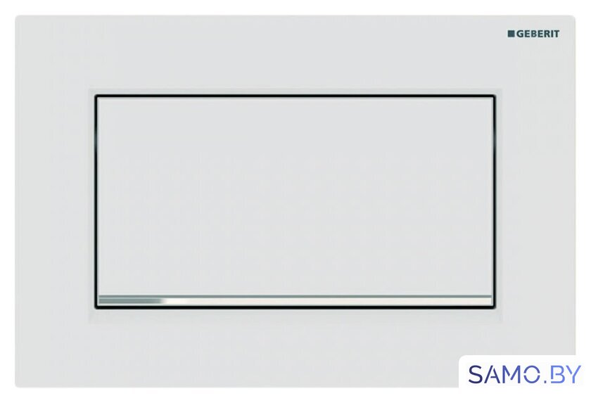 Панель смыва Geberit Sigma 30 New 30 115.893.JT.1 (белый матовый/хром глянцевый) - Изображение №1 — Интернет-магазин samo.by