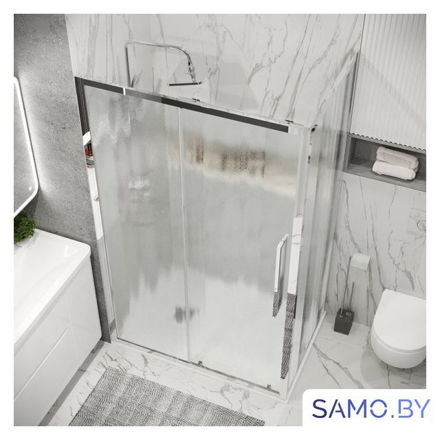 Душевой уголок Grossman Cosmo 110x80x195 120.K33.02.1180.10.02 (хром/стекло шиншилла) - Изображение №9 — Интернет-магазин samo.by