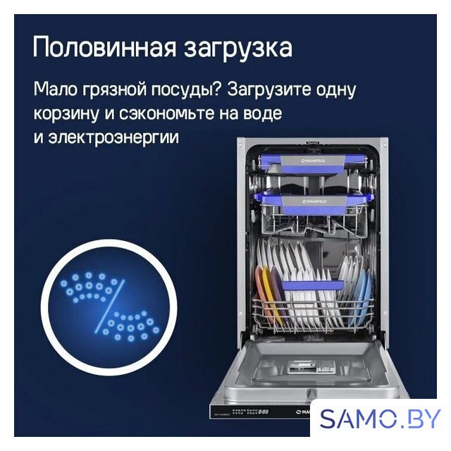 Встраиваемая посудомоечная машина MAUNFELD MLP-08IMROI - Изображение №29 — Интернет-магазин samo.by
