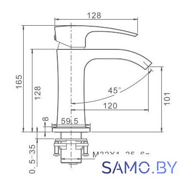 Смеситель Gappo G1007-4 - Изображение №2 — Интернет-магазин samo.by