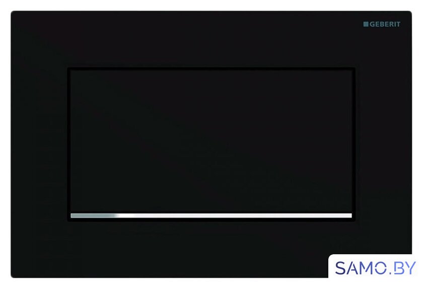 Панель смыва Geberit Sigma 30 New 115.893.14.1 (черный матовый лак/хром глянцевый) - Изображение №1 — Интернет-магазин samo.by