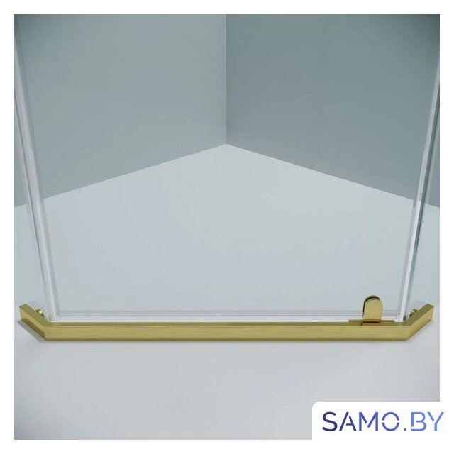 Душевой уголок Grossman Pragma 90x90x195 302.K33.03.9090.32.00 (золото сатин/прозрачное стекло) - Изображение №4 — Интернет-магазин samo.by