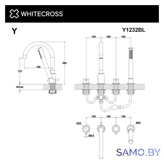 Смеситель Whitecross Y Y1232NIB (брашированный никель) - Изображение №3 — Интернет-магазин samo.by