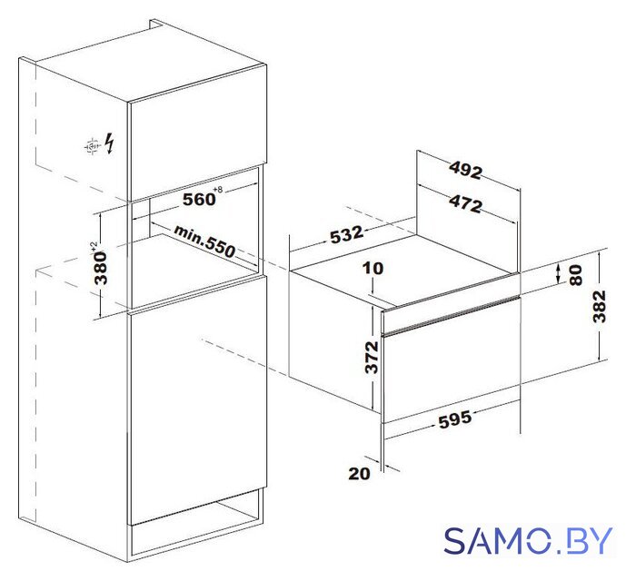 Микроволновая печь Weissgauff BMWO-349 DBSX Touch - Изображение №7 — Интернет-магазин samo.by