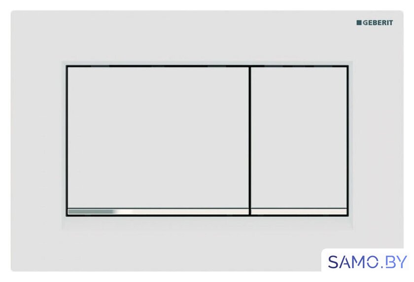 Панель смыва Geberit Sigma 30 New 115.883.JT.1 (белый матовый/хром глянцевый) - Изображение №1 — Интернет-магазин samo.by