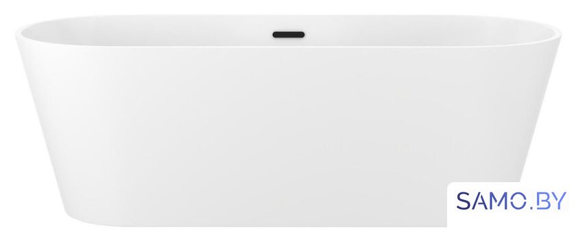 Ванна Wellsee Shell 150x73 28170203R (отдельностоящая ванна белый глянец, экран, ножки, сифон-автомат матовый черный) - Изображение №1 — Интернет-магазин samo.by