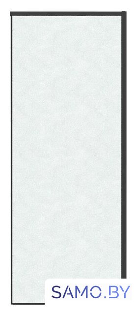 Душевая стенка Grossman Galaxy 80x195 200.K33.01.80.21.02 (черный матовый/шиншилла стекло) - Изображение №1 — Интернет-магазин samo.by
